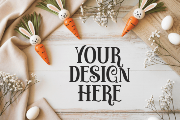 Download Boho Easter Tabletop Backdrop Mockups - Backdrop Collection