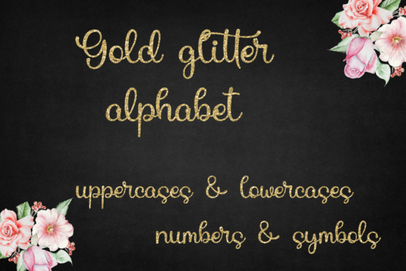 Download Decorative Gold Glitter Alphabet - Decorative gold glitter Collection